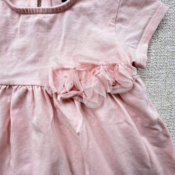 Tea Collection Pink Top EUC 18-24mo - Picture 2 of 6